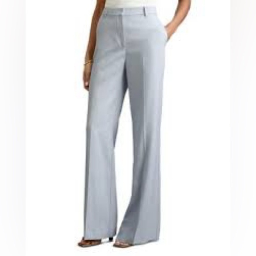 Chic Women's Wide Leg Gray Pants 093